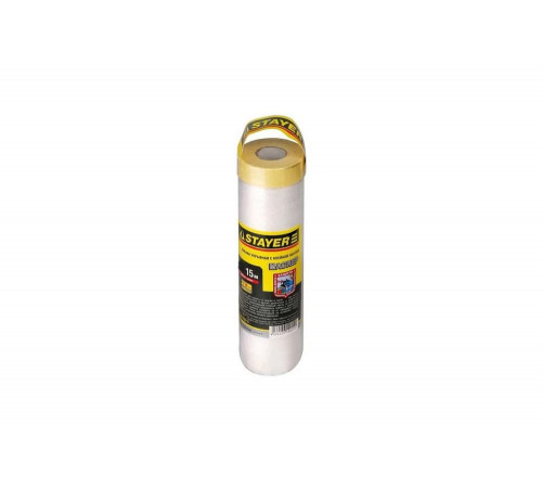 Защитная пленка STAYER PROFESSIONAL с клейкой лентой МАСКЕР HDPE, 9мкм, 2,4х15м 12255-240-15 Защитная пленка STAYER PROFESSIONAL с клейкой лентой МАСКЕР HDPE, 9мкм, 2,4х15м 12255-240-15