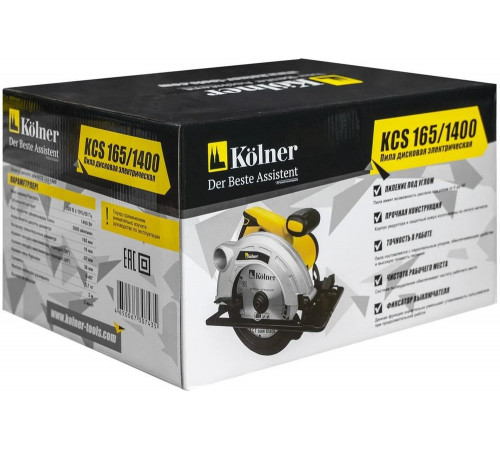 Дисковая пила Kolner KCS 165/1400 8031000106 Дисковая пила Kolner KCS 165/1400 8031000106