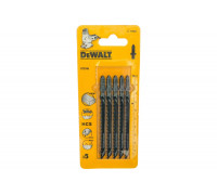 Пилки для лобзика по дереву (100 мм; шаг зубьев 4 мм) 5 шт. DEWALT DT 2166
