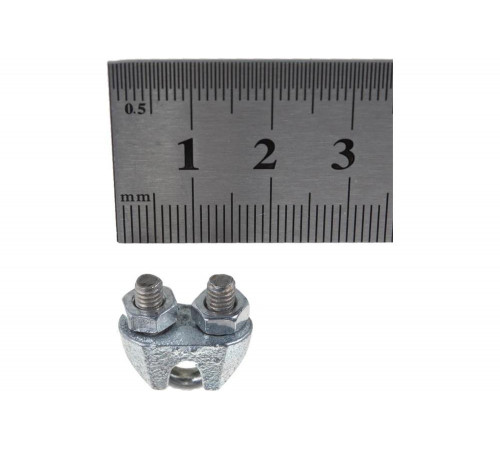 STAYER 3 мм, 100 шт., зажим троса DIN 741 30535-03 STAYER 3 мм, 100 шт., зажим троса DIN 741 30535-03