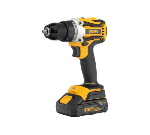 Дрель-шуруповерт аккумуляторная Denzel bldl-18-02 li-ion, 18 в 26140 Дрель-шуруповерт аккумуляторная Denzel bldl-18-02 li-ion, 18 в 26140