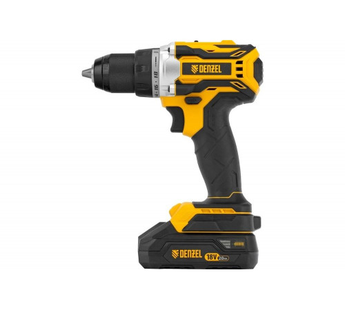 Дрель-шуруповерт аккумуляторная Denzel bldl-18-02 li-ion, 18 в 26140 Дрель-шуруповерт аккумуляторная Denzel bldl-18-02 li-ion, 18 в 26140