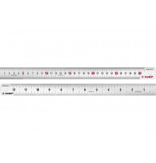 Про-30Д Усиленная нержавеющая линейка 0,30 м ЗУБР 34280-030-Д