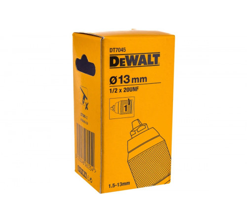 Патрон 1.5-13 мм, 1/2"х20 UNF, металлический DEWALT DT7045