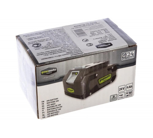 Аккумулятор (4 А*ч; 24 В) G24B4 Greenworks 2902807 Аккумулятор (4 А*ч; 24 В) G24B4 Greenworks 2902807