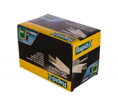 RAPID тип 140 (G / 11 / 57), 14 мм, 5000 шт., супертвердые, профессиональные, плоские скобы 11915611 RAPID тип 140 (G / 11 / 57), 14 мм, 5000 шт., супертвердые, профессиональные, плоские скобы 11915611