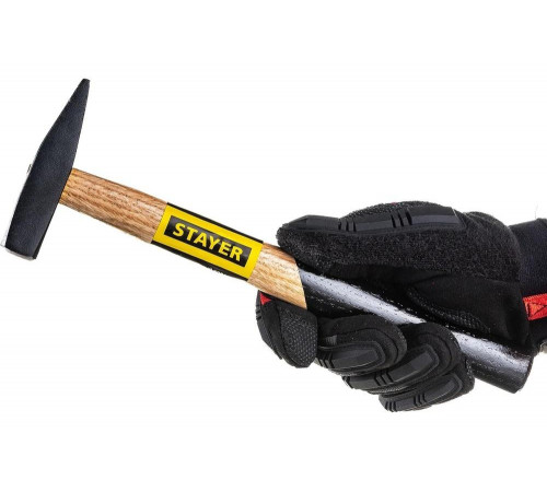 STAYER 200 г, сталь, молоток слесарный с деревянной рукояткой 2002-02 STAYER 200 г, сталь, молоток слесарный с деревянной рукояткой 2002-02