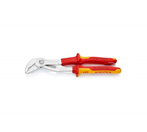 Клещи Cobra VDE, со страховочным креплением, 250 мм KNIPEX KN-8726250T Клещи Cobra VDE, со страховочным креплением, 250 мм KNIPEX KN-8726250T