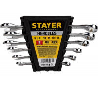 Набор комбинированных гаечных ключей Stayer 6 шт 6 - 14 мм HERCULES 27085-H6_z01