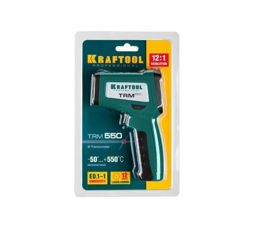 KRAFTOOL -50°С +550°С, пирометр инфракрасный TRM-550 45705-550