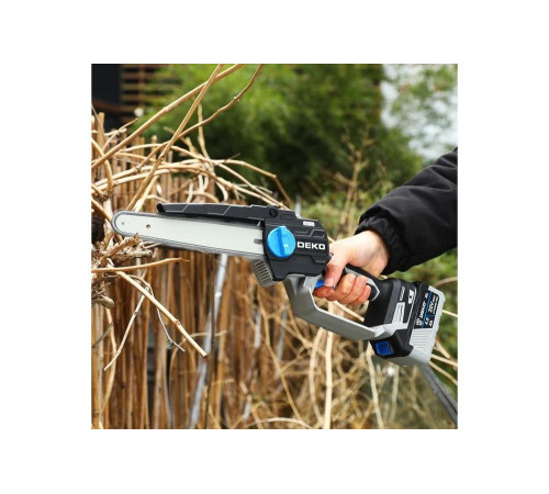 Пила цепная аккумуляторная бесщеточная DEKO DKCHS 20V, 20В, 2x4.0Ач 063-4483