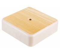 Распаечная коробка IEK КМ для о/п 75x75x20мм сосна UKO10-075-075-020-K34-E