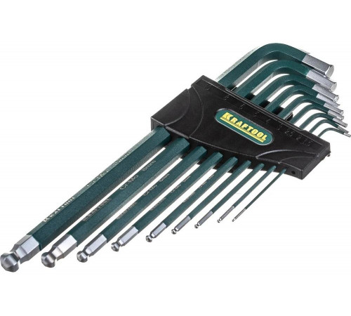 KRAFTOOL 9 шт., ключи имбусовые в наборе HEX INDUSTRIE 27445-H9 KRAFTOOL 9 шт., ключи имбусовые в наборе HEX INDUSTRIE 27445-H9