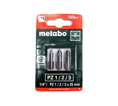 Набор бит METABO PZ1 25мм (628538000)