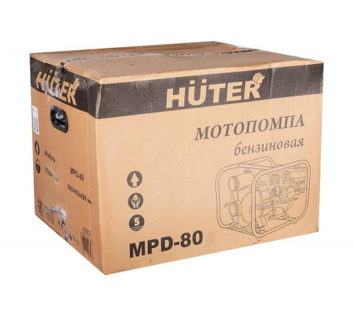 Мотопомпа HUTER MPD-80 для грязной воды Мотопомпа HUTER MPD-80 для грязной воды