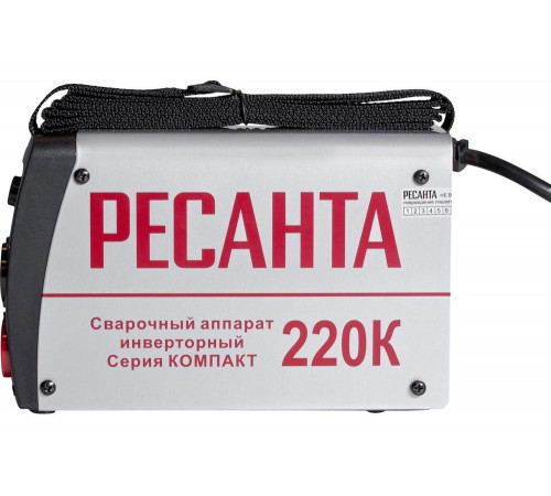 Сварочный аппарат инверторный Ресанта САИ 220К (компакт) Сварочный аппарат инверторный Ресанта САИ 220К (компакт)