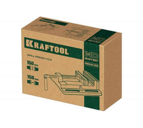 Станочные сверлильные тиски KRAFTOOL 150 мм 32715-150
