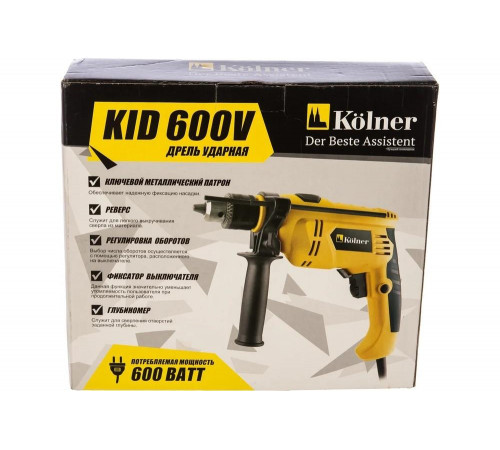 Ударная дрель Kolner KID 600V 8030100326 Ударная дрель Kolner KID 600V 8030100326