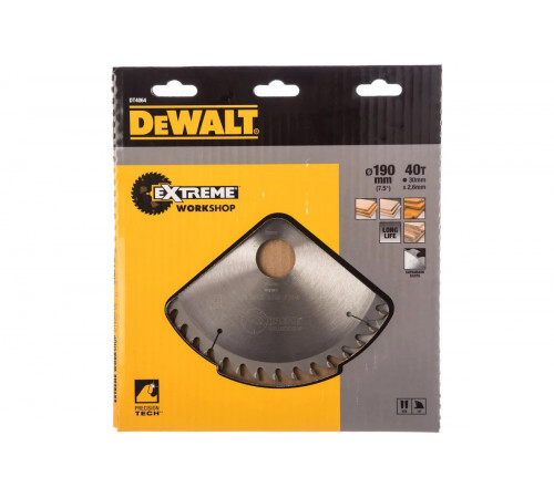 Пильный диск EXTREME по дереву (190х30 мм; 40 WZ) DEWALT DT4064