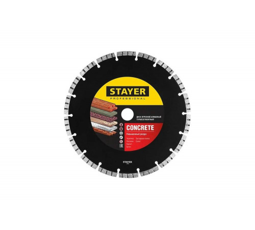 STAYER Ø 180Х22.2 мм, алмазный, турбо-сегментный, диск отрезной CONCRETE 3660-180_z02 Professional STAYER Ø 180Х22.2 мм, алмазный, турбо-сегментный, диск отрезной CONCRETE 3660-180_z02 Professional