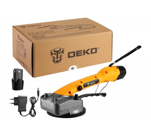 Аккумуляторная виброприсоска для укладки плитки DEKO DKTT12 12 В, 2x3.0 Ач 063-4417 Аккумуляторная виброприсоска для укладки плитки DEKO DKTT12 12 В, 2x3.0 Ач 063-4417