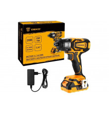 Аккумуляторный ударный винтоверт DEKO DKTS20-Li, 20 В, 1x2.0 Ач 084-1045
