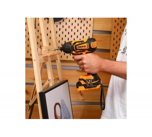Аккумуляторный ударный винтоверт DEKO DKTS20-Li, 20 В, 1x2.0 Ач 084-1045 Аккумуляторный ударный винтоверт DEKO DKTS20-Li, 20 В, 1x2.0 Ач 084-1045