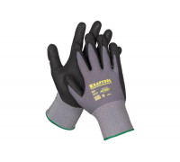 Нейлоновые перчатки KRAFTOOL Expert, р. XL, вспененное нитриловое покрытие 11285-XL