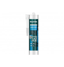 Силиконовый герметик KRAFTOOL KRAFSeal GX107 AQUA STOP 300 мл, стекольный, прозрачный 41256-2