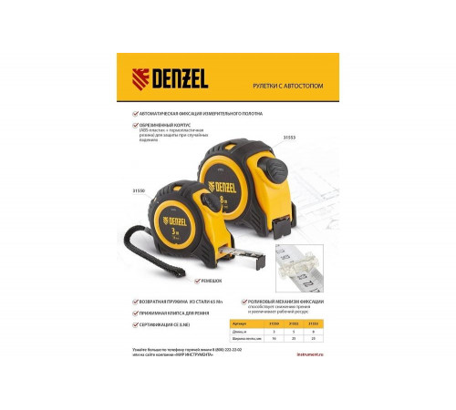 Denzel 31550 - элитная рулетка для истинных ценителей Denzel 31550 - элитная рулетка для истинных ценителей