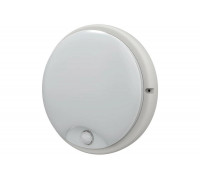 Светильник IEK, LED ДПО 4100Д 12вт IP54 4000K белый круг, инфракрасный датчик движения LDPO0-4100D-12-4000-K01