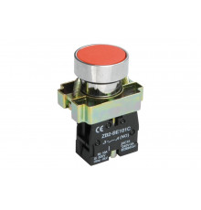 Кнопка управления IEK, LAY5-BA41, без подсветки, красная BBT60-BA-K04