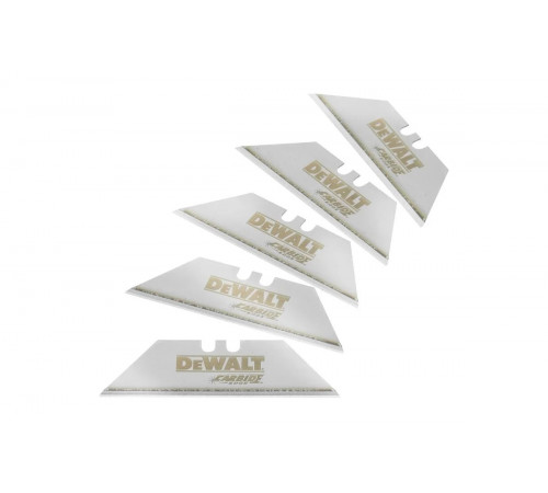 Лезвие трапециевидное закаленное с карбидом вольфрама 5 шт DEWALT DWHT0-11131