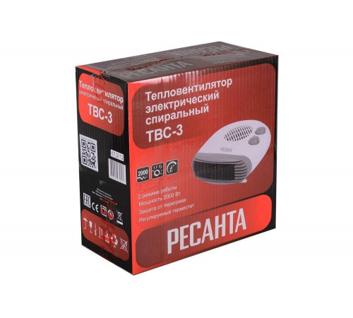 Тепловентилятор Ресанта ТВС-3 67/2/12 Тепловентилятор Ресанта ТВС-3 67/2/12