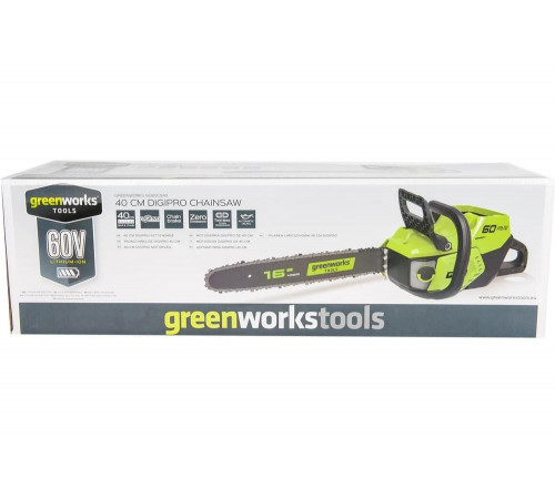 Цепная аккумуляторная пила GreenWorks GD60CS40K2 2001807UA Цепная аккумуляторная пила GreenWorks GD60CS40K2 2001807UA