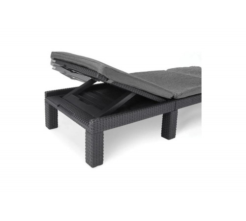 Шезлонг Keter Daytona Delux графит 252223 Шезлонг Keter Daytona Delux графит 252223