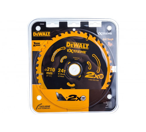 Диск пильный EXTREME (210x30 мм; 24T) DEWALT DT20432-QZ