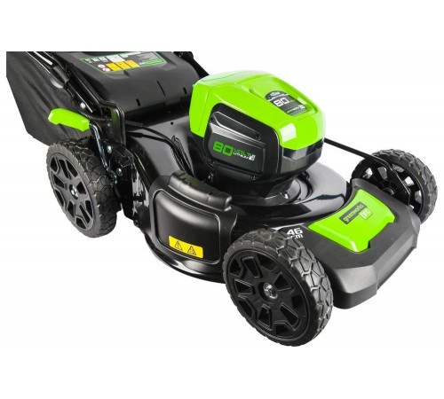 Аккумуляторная бесщеточная газонокосилка Greenworks 2500907 Аккумуляторная бесщеточная газонокосилка Greenworks 2500907