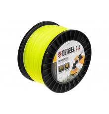 Леска для триммера FLEX CORD (3 мм, 113 м, зубчатый квадрат, на DIN катушке) для триммера 96806