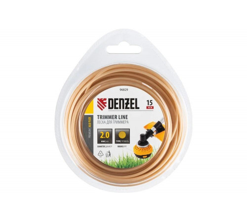 Леска армированная алюминием для триммера ALUFLEX 2 мм, 15 м, блистер, круглая Denzel 96829 Леска армированная алюминием для триммера ALUFLEX 2 мм, 15 м, блистер, круглая Denzel 96829