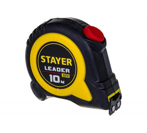 STAYER 10 м х 25 мм, автостопом, ударостойкий, обрезиненный корпус, рулетка 3402-10-25 STAYER 10 м х 25 мм, автостопом, ударостойкий, обрезиненный корпус, рулетка 3402-10-25