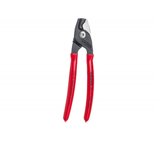 Кабелерез KNIPEX StepCut ступенчатый рез, кабель д. 15 мм, 50 кв.мм, L-160 мм, обливные рукоятки KN-9511160 Кабелерез KNIPEX StepCut ступенчатый рез, кабель д. 15 мм, 50 кв.мм, L-160 мм, обливные рукоятки KN-9511160