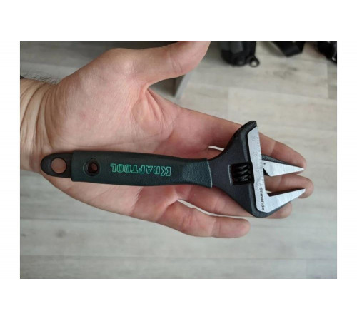 KRAFTOOL 150/34 мм, Cr-V, ключ разводной, SlimWide 27258-15 KRAFTOOL 150/34 мм, Cr-V, ключ разводной, SlimWide 27258-15