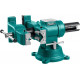 KRAFTOOL 150 мм, тиски слесарные с поворотом в двух плоскостях на 360° 32704-150