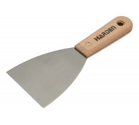 Шпательная лопатка HARDEN стальная с деревянной рукоятью, 75мм 620208