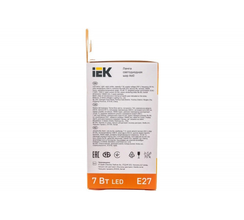 Потрясающая лампа IEK LLE-A60-7-230-30-E27 Потрясающая лампа IEK LLE-A60-7-230-30-E27