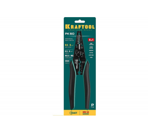 KRAFTOOL 0.5-6 мм², стриппер многофункциональный PK-60 22658