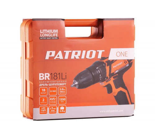 Аккумуляторная дрель-шуруповерт Patriot  THE ONE BR 181Li