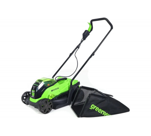 Газонокосилка аккумуляторная GreenWorks 24V, 33 см, бесщеточная, с 1хАКБ 2Ач c USB и ЗУ 2516107USB2 Газонокосилка аккумуляторная GreenWorks 24V, 33 см, бесщеточная, с 1хАКБ 2Ач c USB и ЗУ 2516107USB2