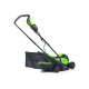 Газонокосилка аккумуляторная GreenWorks 24V, 33 см, бесщеточная, с 1хАКБ 2Ач c USB и ЗУ 2516107USB2